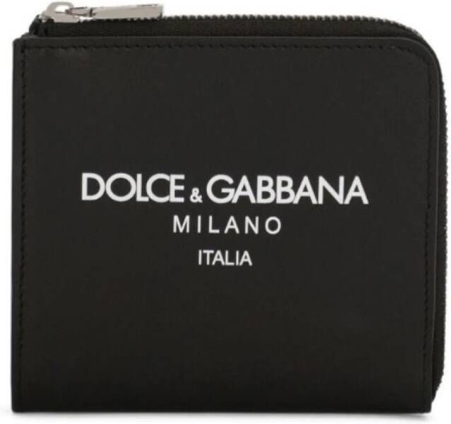 Dolce & Gabbana Designer Portemonnees Black Heren