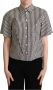 Dolce & Gabbana Wit Zwart Fantasie Patroon Polo Shirt White Dames - Thumbnail 1