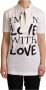 Dolce & Gabbana Witte Katoenen Zijden I'm In Love Top T-shirt White Dames - Thumbnail 1