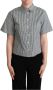 Dolce & Gabbana White Green Cotton Check Shirt Blouse Top Groen Dames - Thumbnail 1