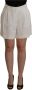 Dolce & Gabbana Witte culotte katoenen shorts met hoge taille White Dames - Thumbnail 1