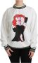 Dolce & Gabbana White Pig of the Year Pullover Sweater Wit Dames - Thumbnail 1