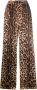 Dolce & Gabbana Luipaardprint Satijnen Pyjamabroek Brown Dames - Thumbnail 1
