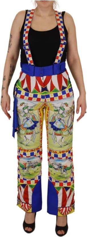 Dolce & Gabbana Kleurrijke Hoge Taille Sneeuwbroek Multicolor Dames