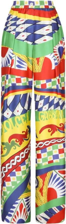 Dolce & Gabbana Stijlvolle Broek Multicolor Dames