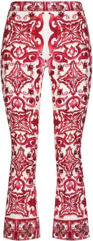 Dolce & Gabbana Wide Trousers Roze Dames