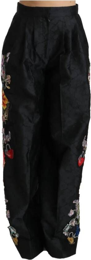 Dolce & Gabbana Wijde broek Zwart Dames