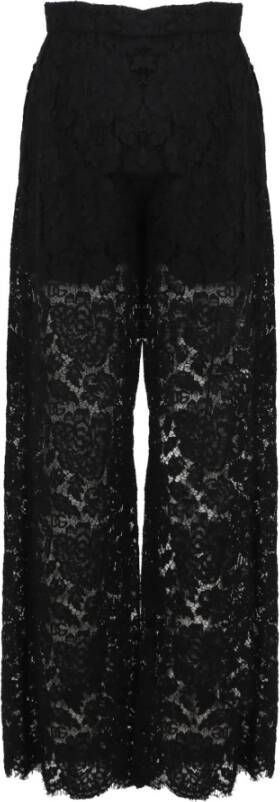 Dolce & Gabbana Wijde broek Zwart Dames