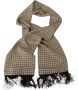 Dolce & Gabbana Luxe Zwart Grijs Gestreepte Zijden Omslagdoek Sjaal Multicolor - Thumbnail 5