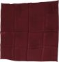 Dolce & Gabbana Bordeauxrode Zijden Kroon Vierkante Wrap Zakdoek Sjaal Brown Heren - Thumbnail 1
