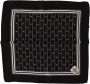 Dolce & Gabbana Zwart Patroon Zijden Zakdoek Sjaal Black Heren - Thumbnail 1