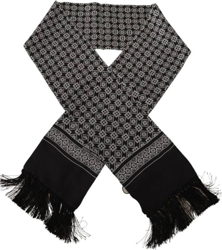Dolce & Gabbana Winter Scarves Zwart Heren