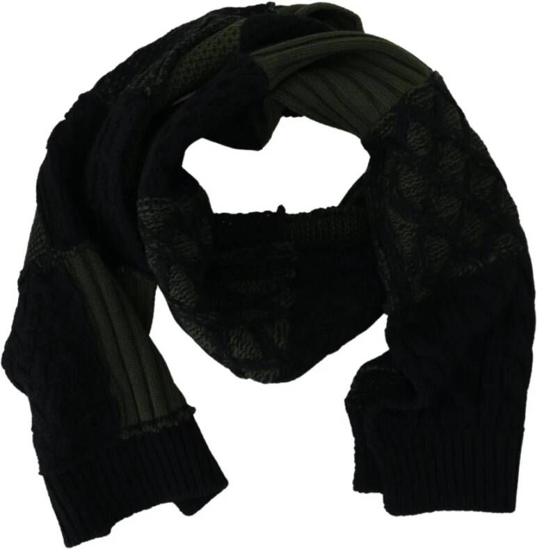 Dolce & Gabbana Winter Scarves Zwart Heren