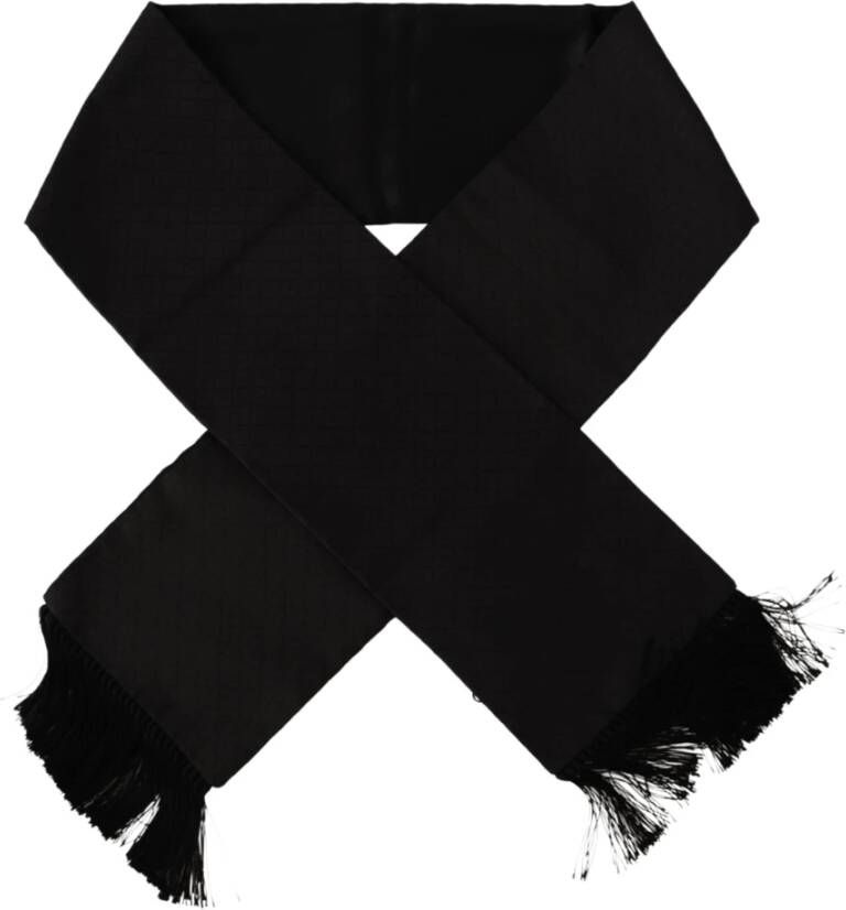 Dolce & Gabbana Winter Scarves Zwart Heren