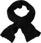 Dolce & Gabbana Elite Zwart Wolblend Sjaal Black Unisex - Thumbnail 1