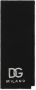 Dolce & Gabbana Zwart Logo-geborduurde Kasjmier Sjaal Black Heren - Thumbnail 1