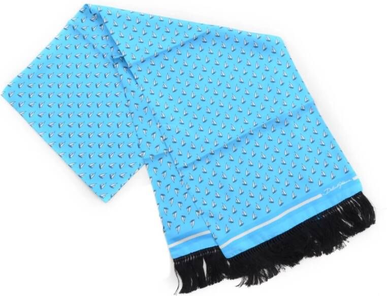 Dolce & Gabbana Winter sjaals Blauw Heren
