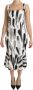 Dolce & Gabbana Midi Jurk met Logo Details en Ritssluiting Multicolor Dames - Thumbnail 1