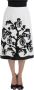 Dolce & Gabbana Witte Bloemen Brokaat Familieboom Rok White Dames - Thumbnail 1