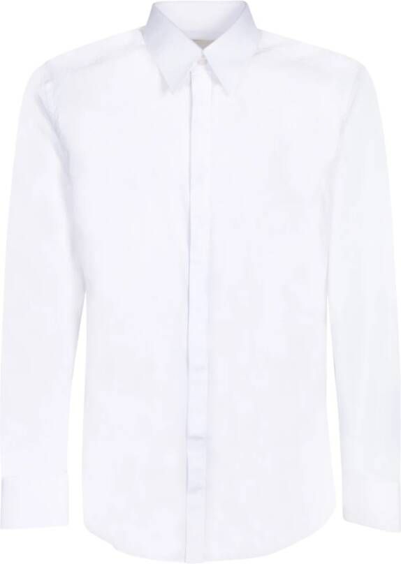 Dolce & Gabbana Witte Katoenen Overhemd voor Heren White Heren