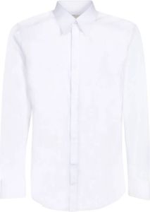 Dolce & Gabbana Witte Katoenen Overhemd voor Heren Wit Heren
