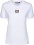 Dolce & Gabbana Witte T-shirts en Polos met Pinaforemetal Breedte White Dames - Thumbnail 1