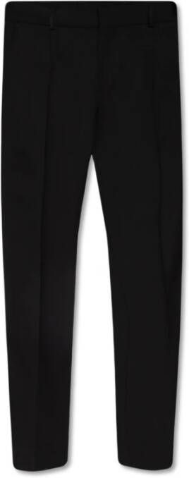 Dolce & Gabbana Zwarte Wol Pantalon Ss23 Black Heren