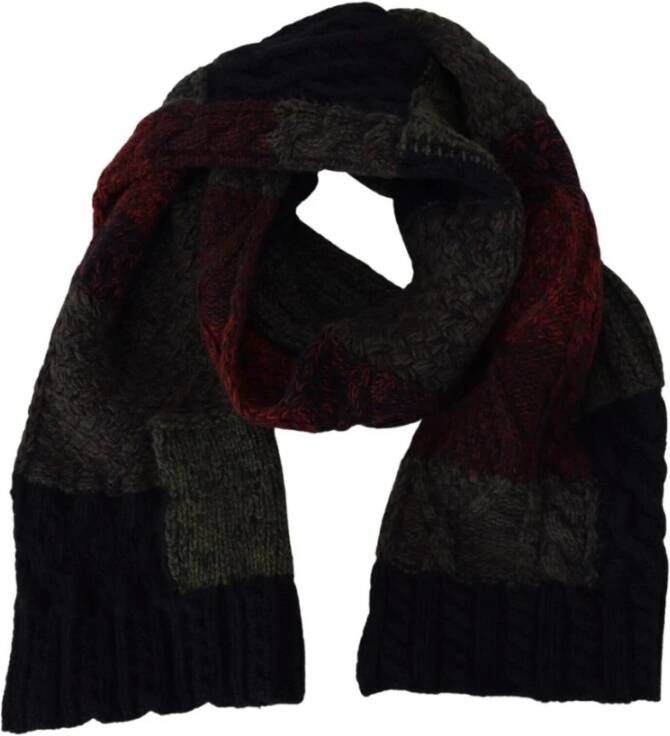 Dolce & Gabbana Wollen Cashmere Sjaal Wrap Gloednieuw Zwart Heren