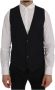 Dolce & Gabbana Zwarte single-breasted vest waistcoat Black Heren - Thumbnail 1