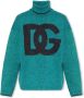 Dolce & Gabbana Multicolor Wol Turtleneck Gebreide Kleding Blue Heren - Thumbnail 1