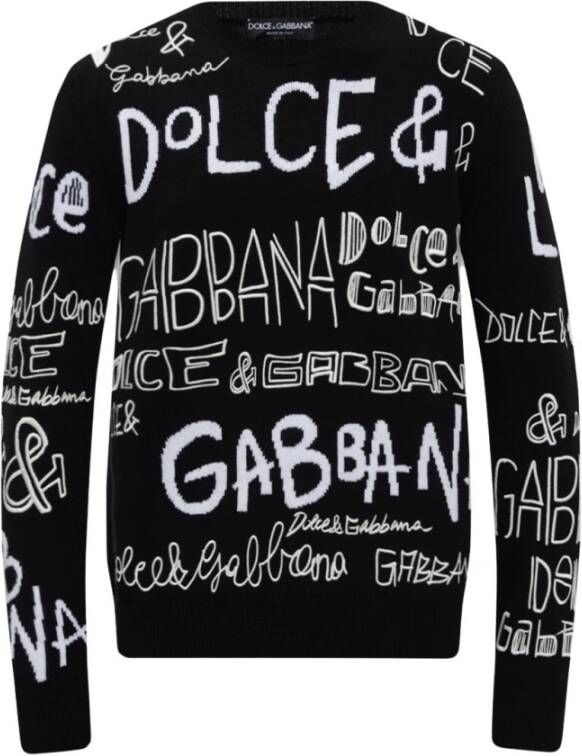 Dolce & Gabbana Wollen trui Zwart Heren