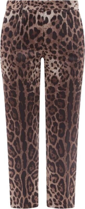 Dolce & Gabbana Women Clothing Trousers Brown Ss23 Bruin Dames