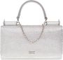 Dolce & Gabbana Rhinestone Telefoon Tas met Lizard Trim Gray Dames - Thumbnail 1