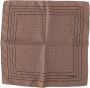 Dolce & Gabbana Luxe Bruin Gestippeld Zijden Zakdoekje Brown - Thumbnail 1