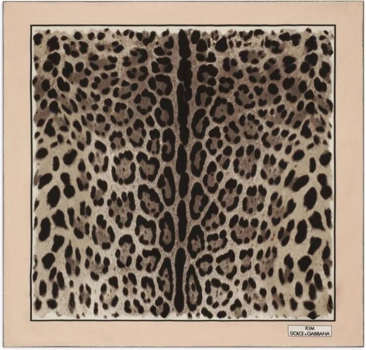 Dolce & Gabbana Zijdeachtige sjaal Bruin Dames