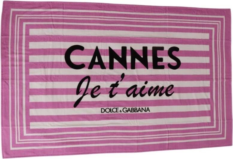 Dolce & Gabbana Zijdeachtige sjaal Roze Dames