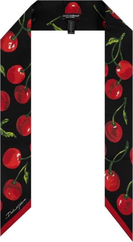 Dolce & Gabbana Zijden halsdoek Black Dames
