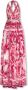 Dolce & Gabbana Fuchsia Chiffon Jurk met Majolica Print Pink Dames - Thumbnail 2