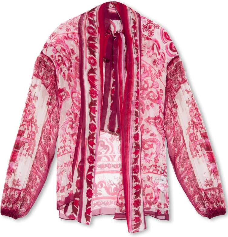 Dolce & Gabbana Zijden shirt Roze Dames