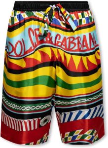 Dolce & Gabbana Zijden shorts Meerkleurig Heren