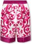 Dolce & Gabbana Zijden shorts Roze Dames - Thumbnail 1