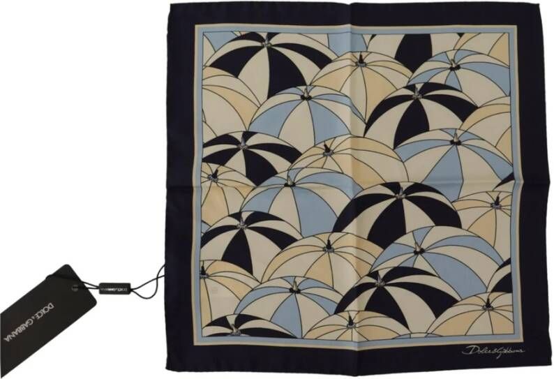 Dolce & Gabbana Zijden sjaal met paraplu-print Meerkleurig Heren