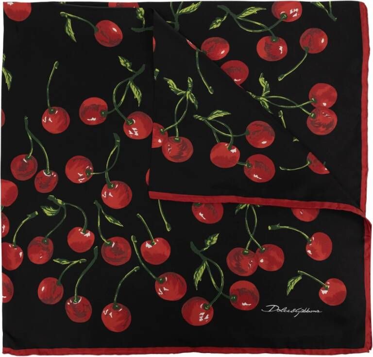 Dolce & Gabbana Zijden sjaal Zwart Dames