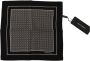 Dolce & Gabbana Zwart Geometrisch Zijden Sjaal Black Heren - Thumbnail 1