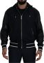 Dolce & Gabbana Prachtige Zwarte Polyester Hooded Blouson Jas Black Heren - Thumbnail 1