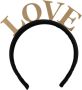 Dolce & Gabbana Zwart Goud Liefde Haarband Authentiek & Exclusief Zwart Dames - Thumbnail 1