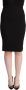 Dolce & Gabbana Black High Waist Knee Length Pencil Cut Skirt Zwart Dames - Thumbnail 1