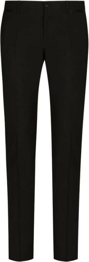 Dolce & Gabbana Zwarte Broek Pantalone Zwart Heren