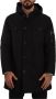 Dolce & Gabbana Black Denim Hooded Parka Coat Winter Jacket Zwart Heren - Thumbnail 1