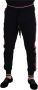 Dolce & Gabbana Zwarte joggingbroek met rode details Black Heren - Thumbnail 1